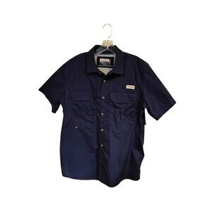 Magellan Outdoors Angler Fit Shirt Fishing Magchill Size L Button Down Pockets
